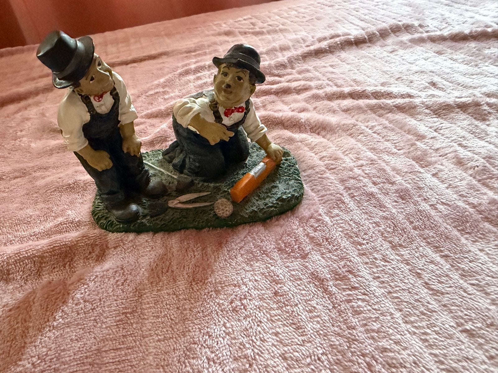 Dikke en de dunne laurel & Hardy beeldje, Verzamelen, Beelden en Beeldjes, Ophalen of Verzenden, Gebruikt, Mens