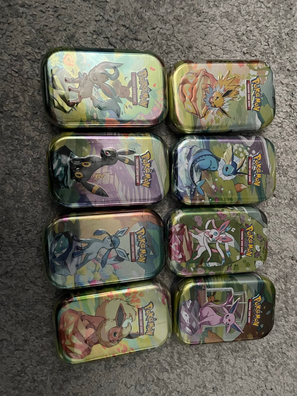Pokémon Eevee Evolutions Mini Tins - Volledige Set, Hobby en Vrije tijd, Ophalen, Nieuw, Overige typen