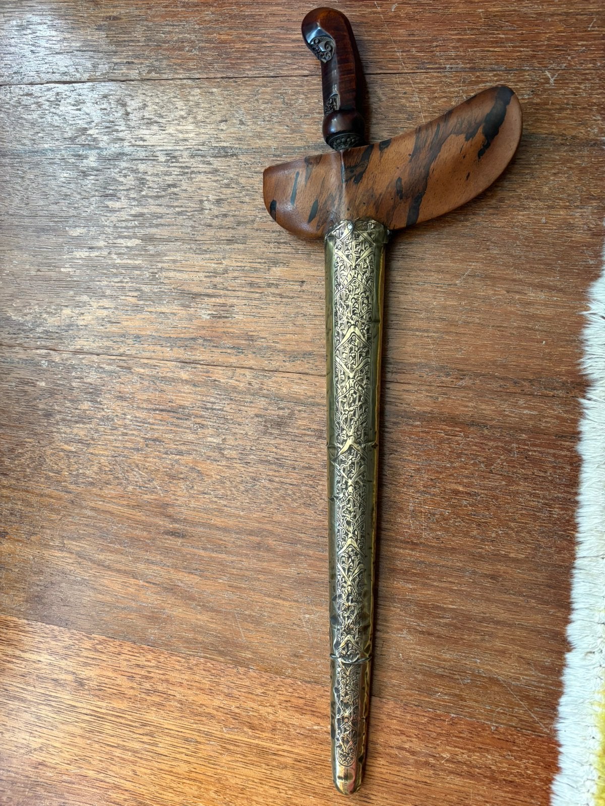 Keris Java Kaja Pelet schuit koper pendok, Ophalen of Verzenden