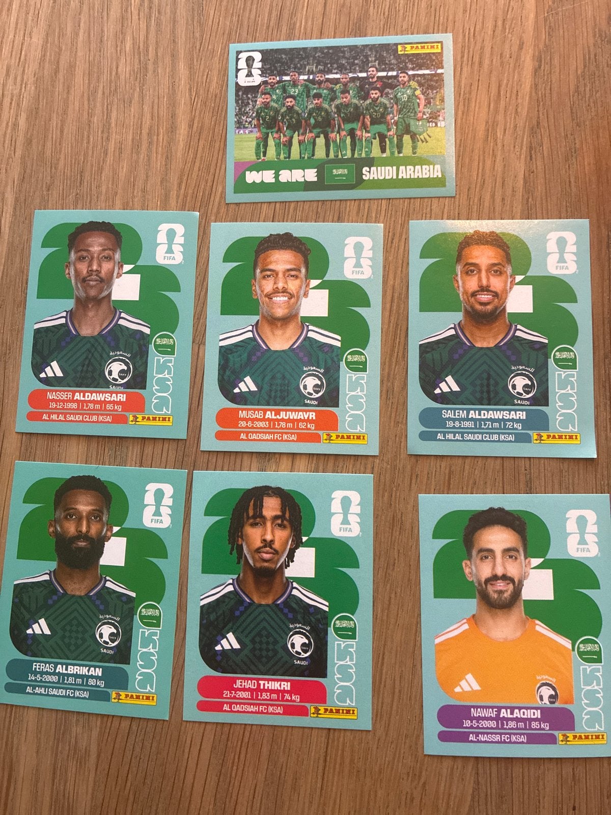 Panini FIFA World Cup 2026 Saudi-Arabië Voetbalplaatjes, Ophalen of Verzenden, Zo goed als nieuw, Buitenlandse clubs, Spelerskaart