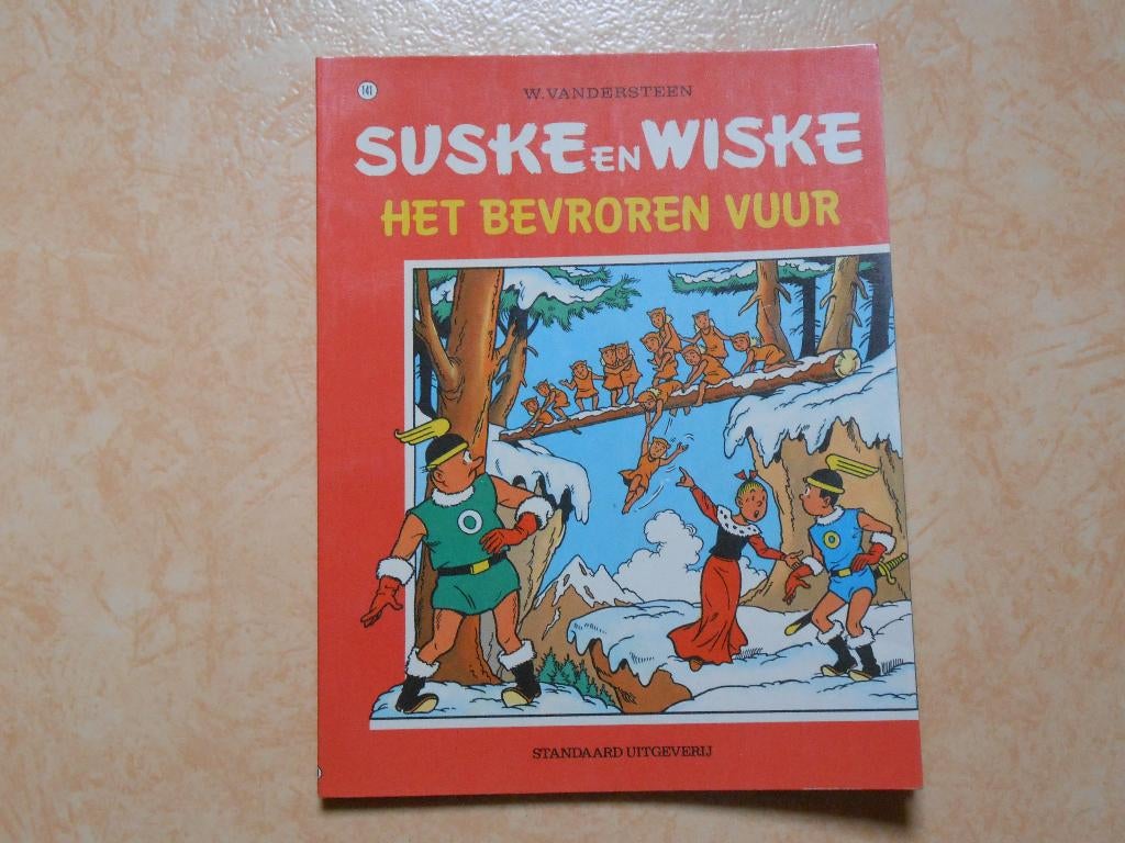 Suske en wiske 141 Het bevroren vuur 1973 1 ste druk., Boeken, Stripboeken, Willy Vandersteen, Eén stripboek, Ophalen of Verzenden