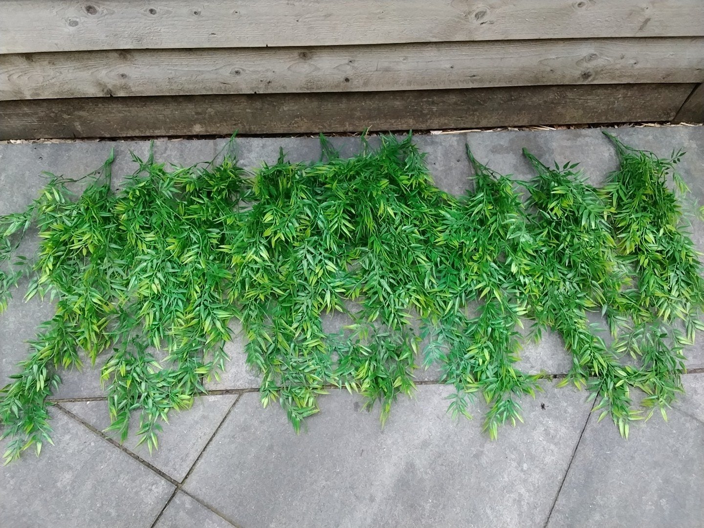 Kunstplanten bamboe - Groene Hangplant Decoratie 10 stuks!!, Ophalen, Groen, Kunstplant, Nieuw