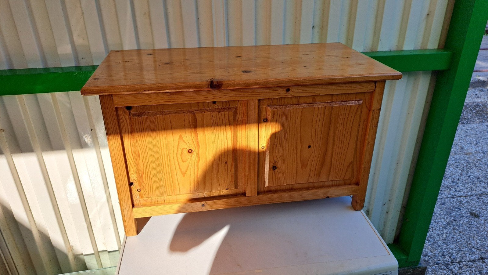 Houten kist / opbergkist / speelgoedkist, Ophalen, Gebruikt