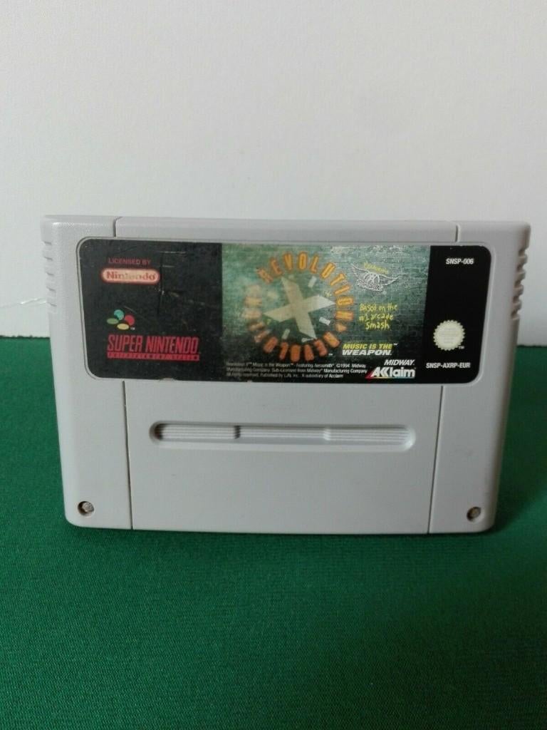SUPER NINTENDO SNES  Aerosmith Revolution X., Gebruikt, Verzenden, 2 spelers, Vanaf 16 jaar