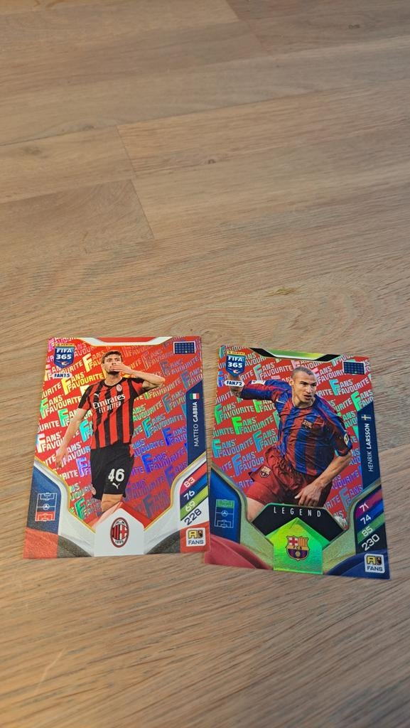 2 Panini FIFA 365  Fans Favourites, Verzamelen, Ophalen of Verzenden, Buitenlandse clubs, Poster, Plaatje of Sticker