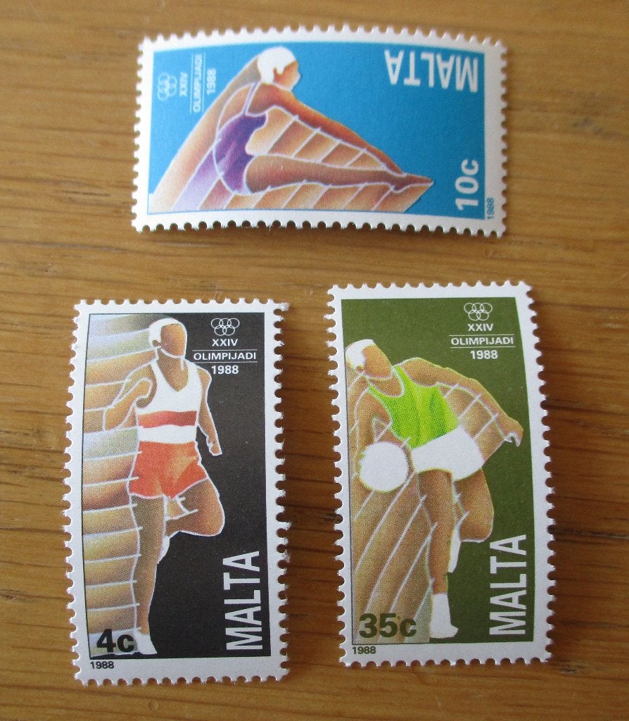 Malta, serie Olympische Zomerspelen 1988, Verzenden, Postfris, Sport