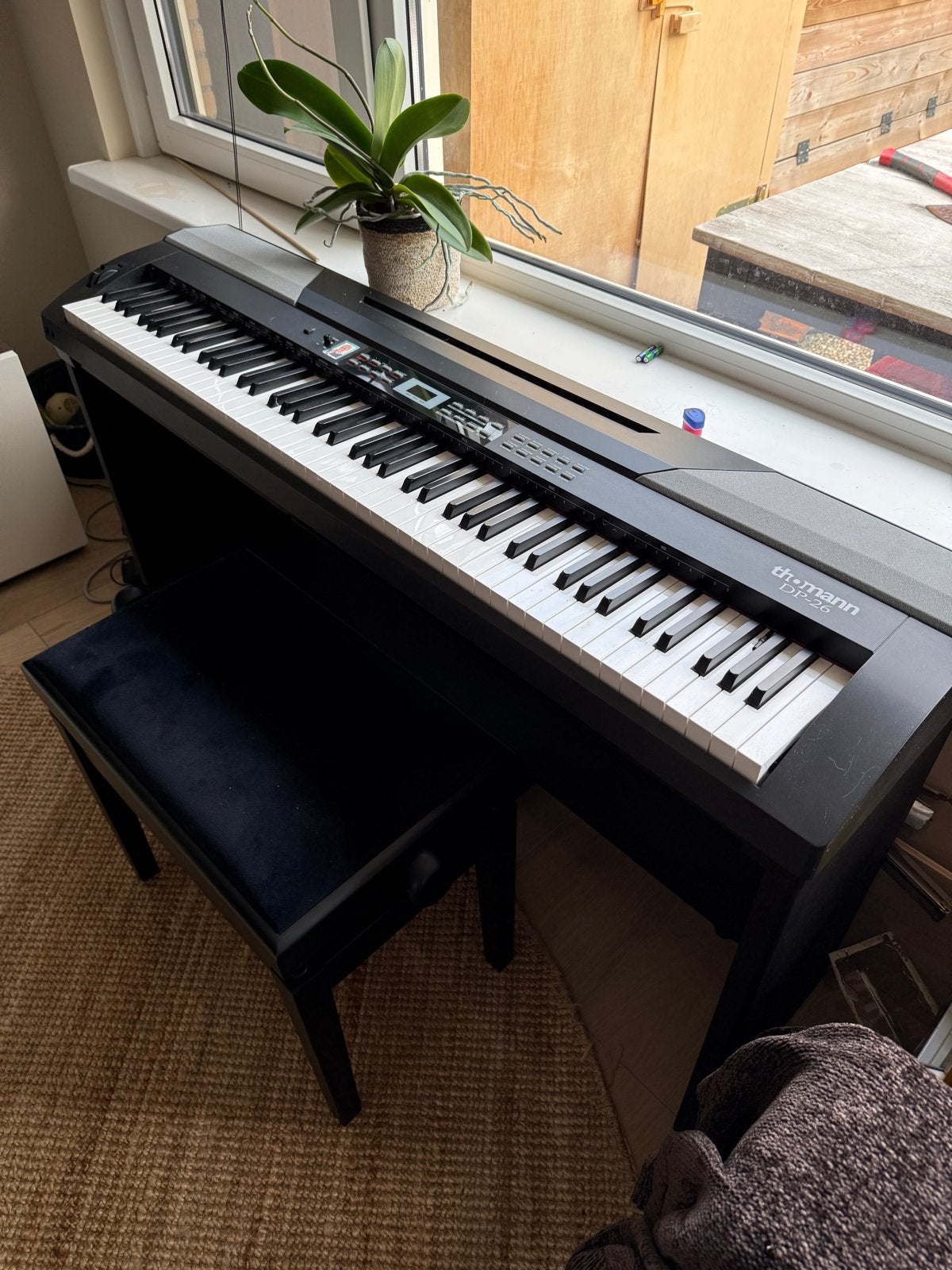 Thomann DP-26 Digitale Piano, Ophalen, Zwart, Digitaal, Zo goed als nieuw