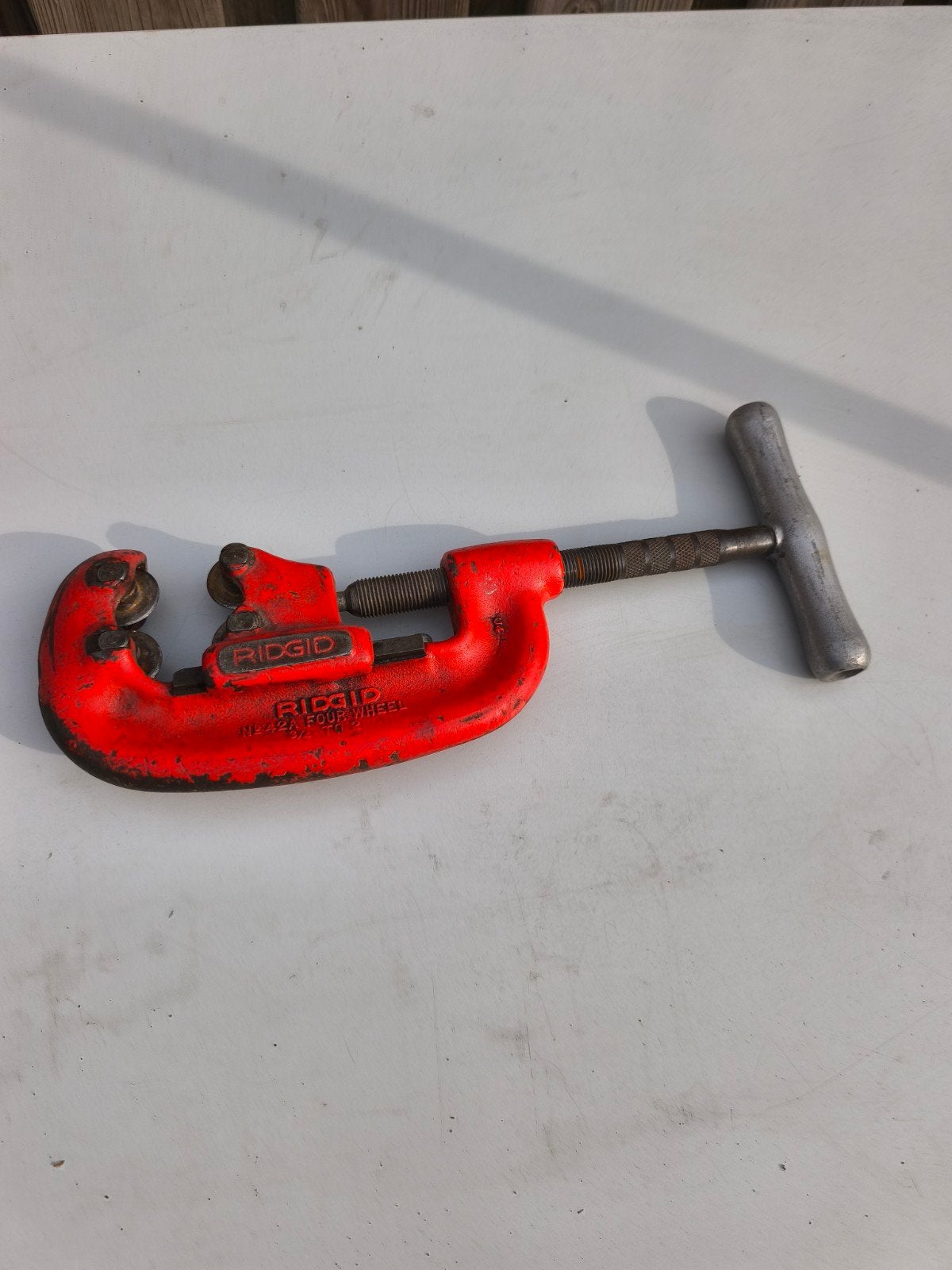 RIDGID pijpsnijder 3/4" tot 2", Doe-het-zelf en Verbouw, Ophalen of Verzenden, Gebruikt, Snijgereedschap, Ridgid