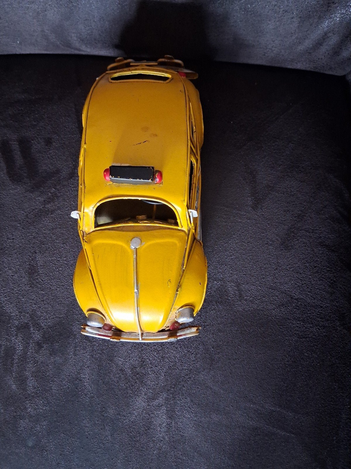 Decoratieve metalen Kever taxi - Geel, Hobby en Vrije tijd, Modelbouw | Auto's en Voertuigen, Overige merken, Gebruikt, Auto, Groter dan 1:32