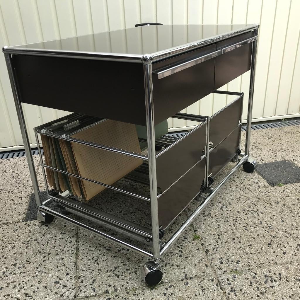 USM Haller dubbel ladeblok rolcontainer hangmap design, Gebruikt, Ophalen of Verzenden, Nvt, Nvt