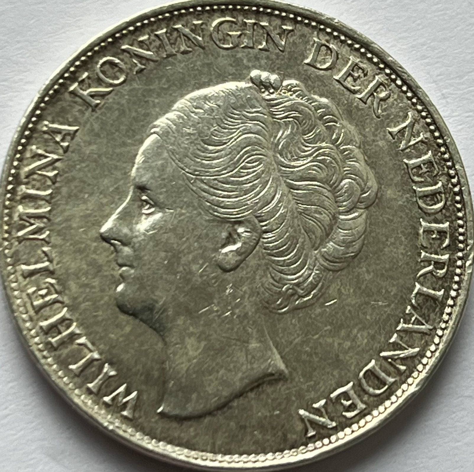 Hele mooie gulden 1944, 1 gulden, Zilver, Ophalen of Verzenden, Koningin Wilhelmina