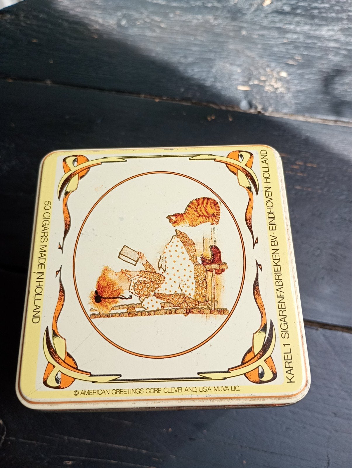 Vintage Karel I Senoritas sigarenblik - 50 sigaren, Ophalen of Verzenden