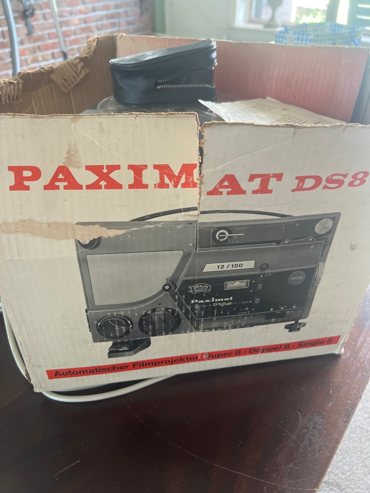 Braun Paximat DS8-2 Super 8 / Dubbel 8 Filmprojector, Ophalen, Gebruikt