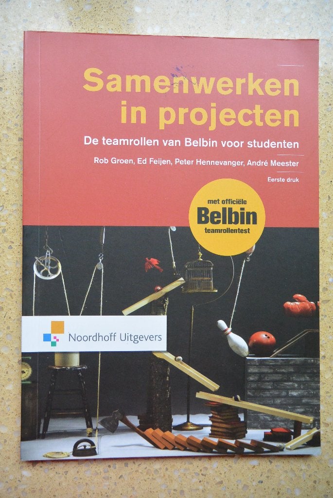 Samenwerken in projecten Teamrollen van Belbin Rob Groen e.a, Boeken, Gelezen, Gamma, Rob Groen; ED Feijen; Peter Hennevanger; André Meester