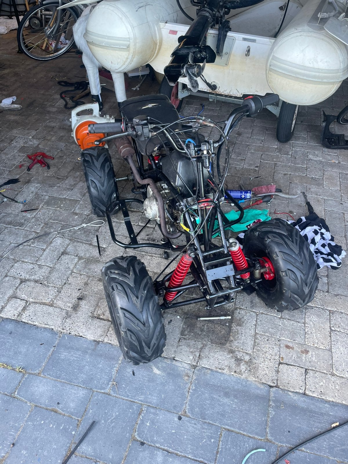 125 cc qaud, Fietsen en Brommers, Minibikes, Midibikes en Pitbikes, Zo goed als nieuw, Overige typen, Ophalen