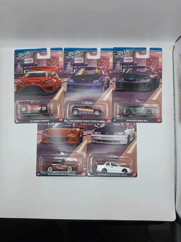 Hot Wheels Silver Series J-Imports Complete Set 1/5 t/m 5/5, Hot Wheels, Nieuw, Ophalen of Verzenden, Hot Wheels