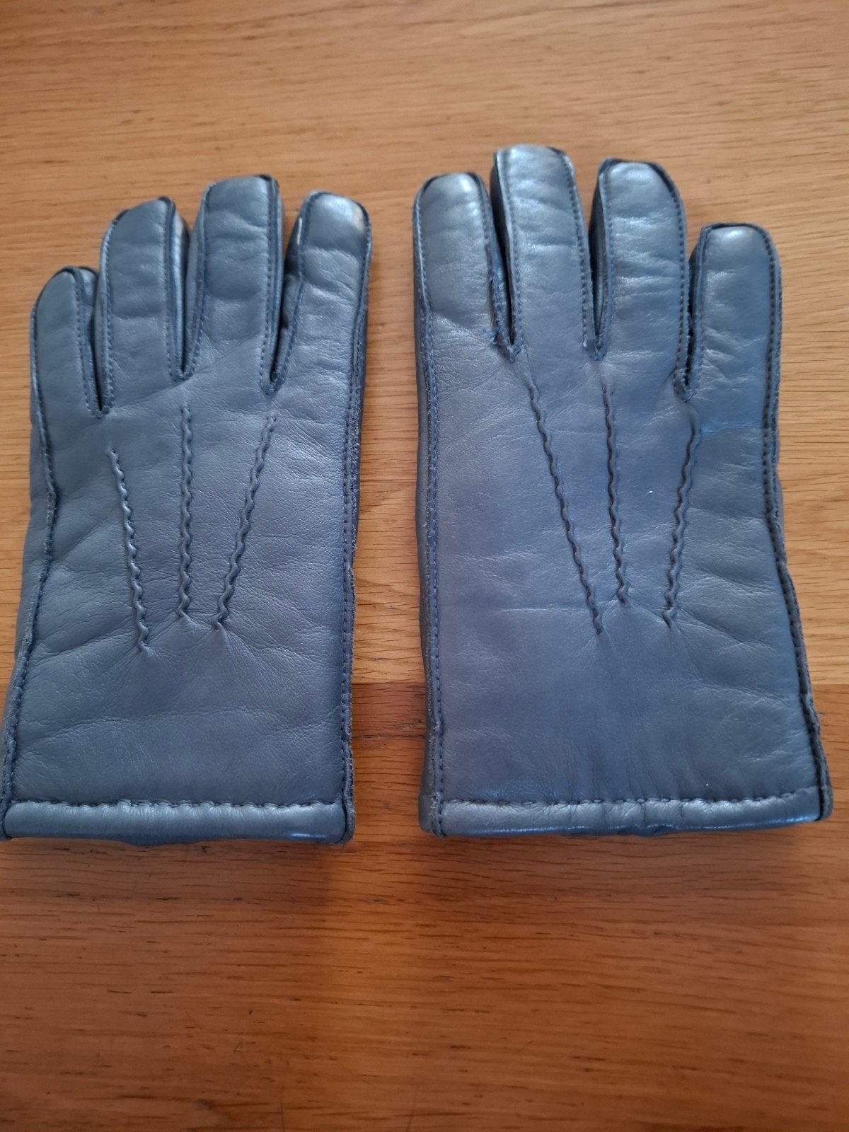 Laimböck Heren Handschoenen - Echt Leer - Blauw/Grijs - Mt M, Ophalen of Verzenden, Zo goed als nieuw, Laimböck, Handschoenen