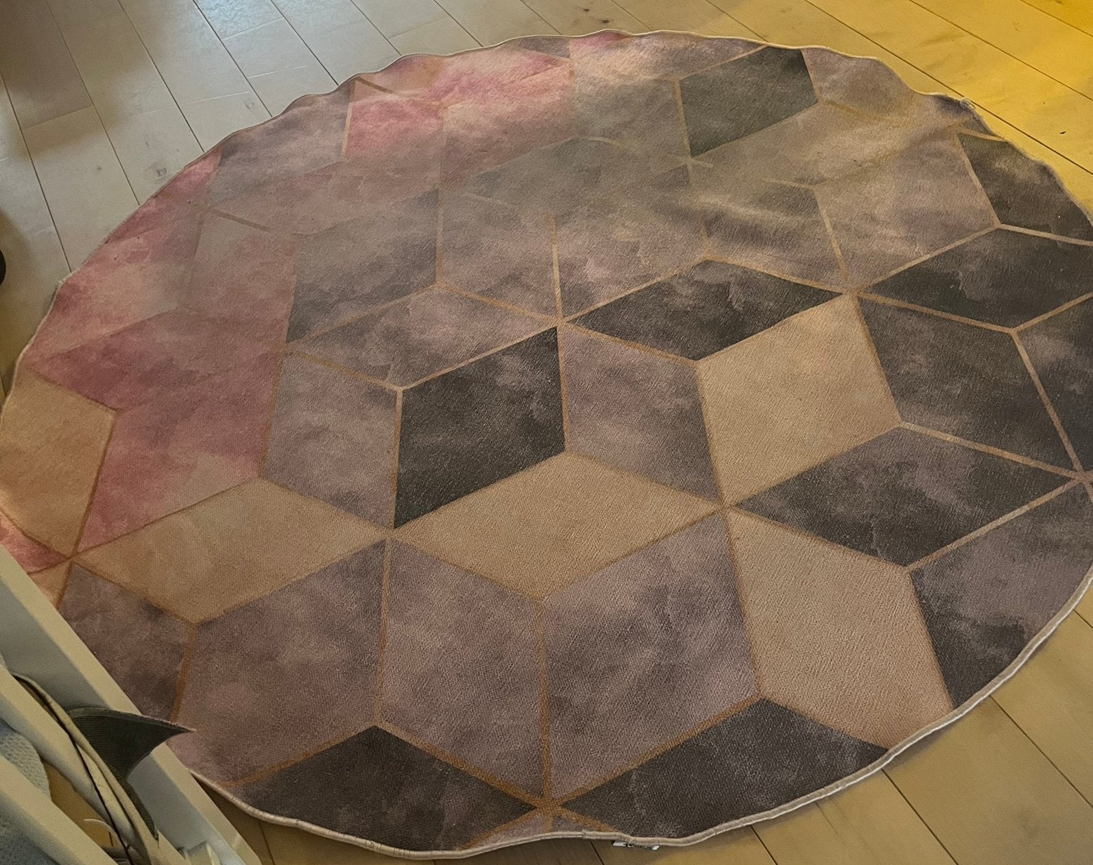 Vloerkleed rond 190 cm, Huis en Inrichting, Stoffering | Tapijten en Kleden, Ophalen, Gebruikt, Rond, 150 tot 200 cm