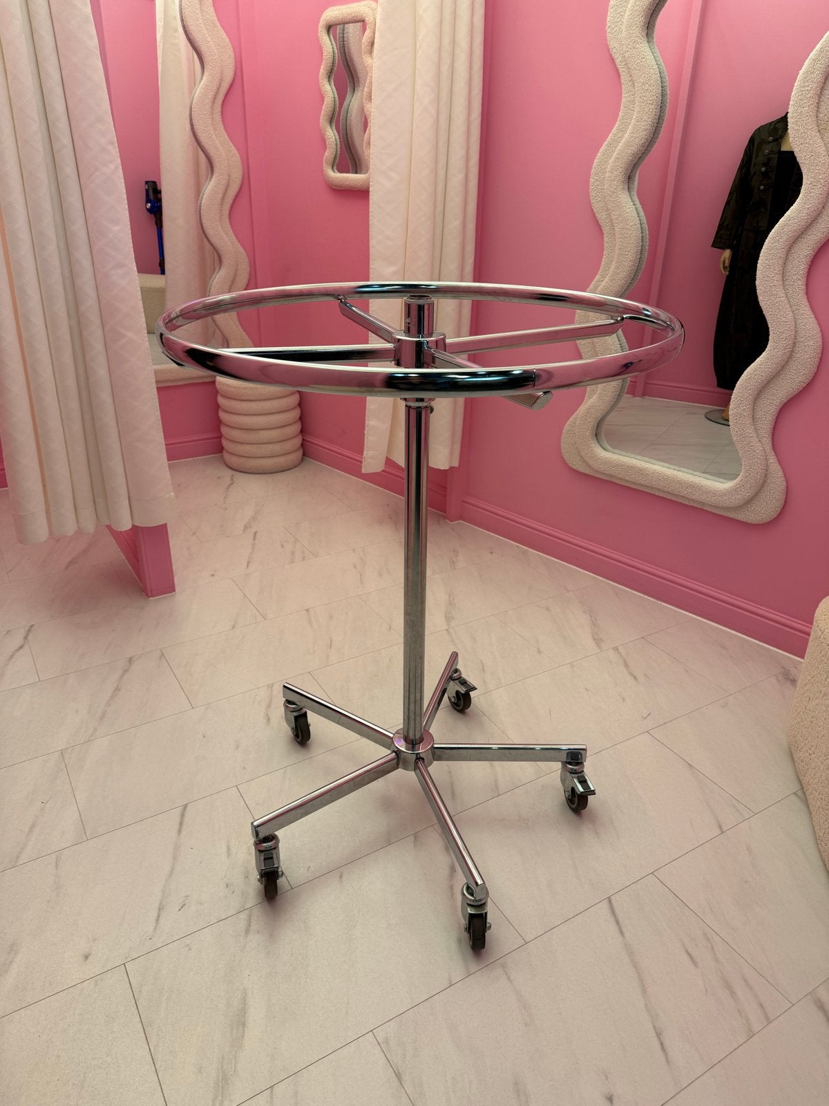 Verrijdbaar Rond Kledingrek - Chroom, Kleding | Dames, Ophalen