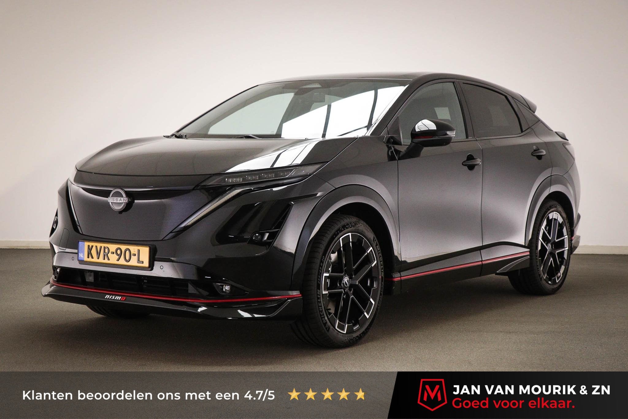 Nissan Ariya e-4ORCE Nismo 91 kWh | STUURVERWARMING | HEAD U, Auto's, Automaat, Gebruikt, Huisgarantie, Zwart