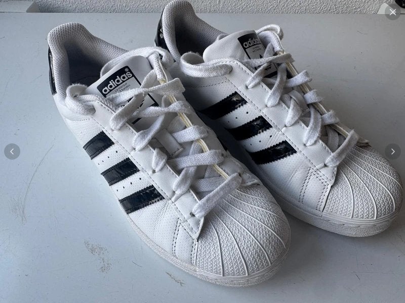Adidas Superstar sneakers wit met zwart, maat 38, Adidas, Wit, Ophalen of Verzenden, Sneakers of Gympen