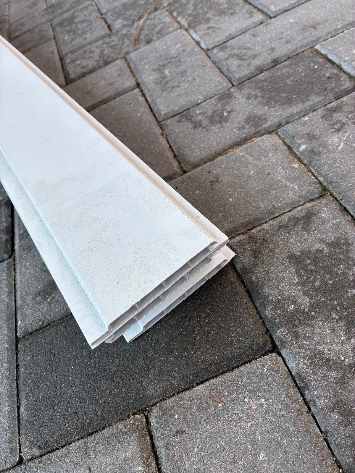 Kunststof schroten - 8 stuks van 270cm x 11,5cm, Ophalen, Kunststof, Gebruikt, Overige typen