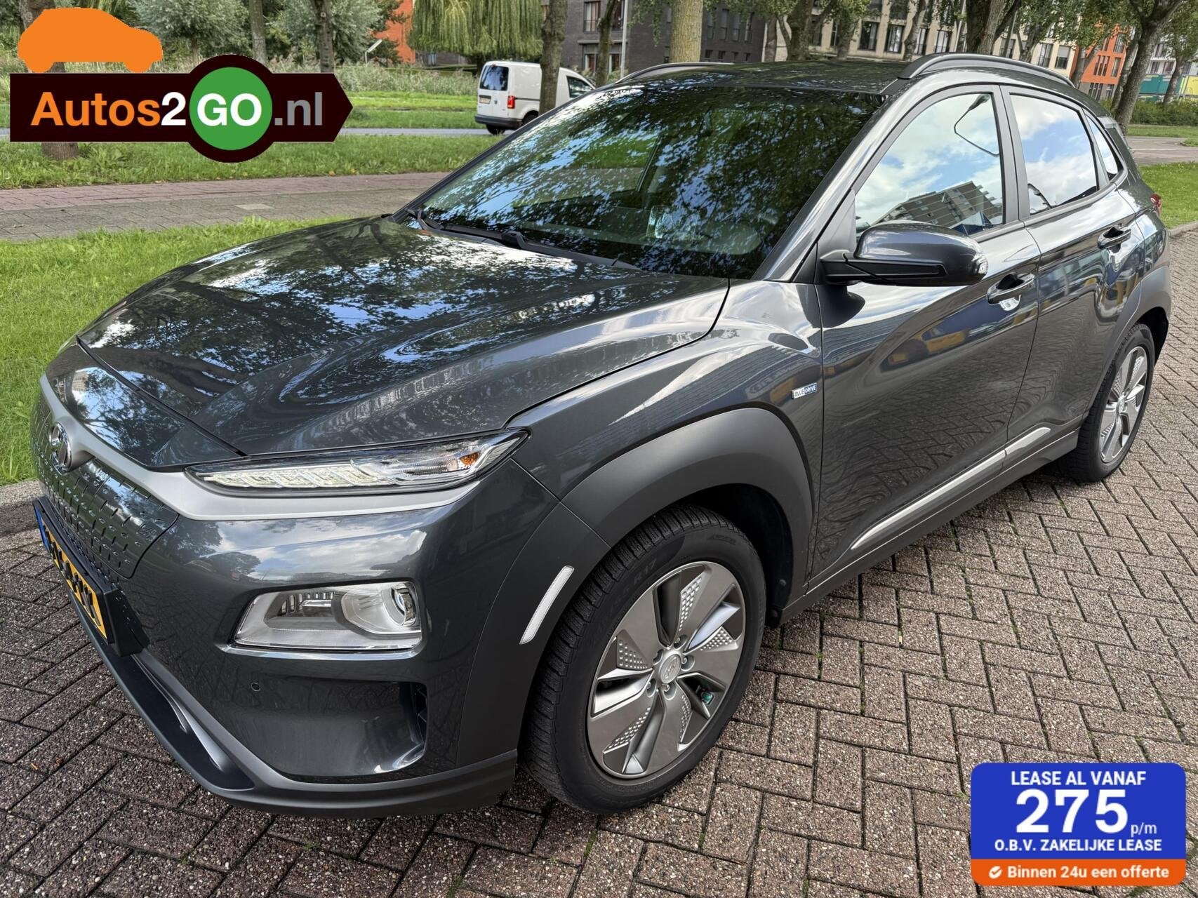 Hyundai Kona EV Premium 64 kWh, Auto's, 64 kWh, SUV of Terreinwagen, Te koop, 5 stoelen