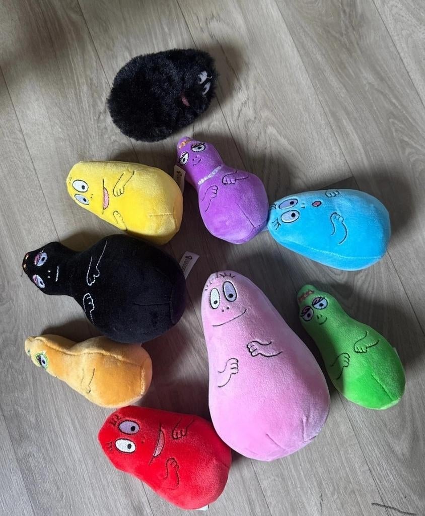 Zeldzame complete set Barbapapa knuffels, Overige merken, Overige karakters, Overige typen, Ophalen of Verzenden