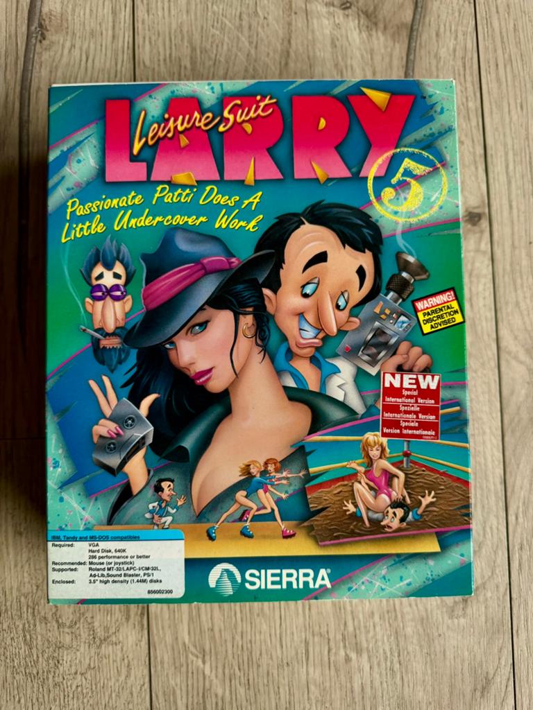Leisure Suit Larry 5 Big Box PC Game, 1 speler, Ophalen of Verzenden, Zo goed als nieuw, Vanaf 3 jaar