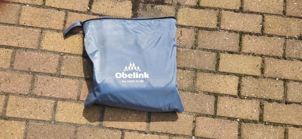 Obelink Solfront XL 380 voortentluifel, Ophalen