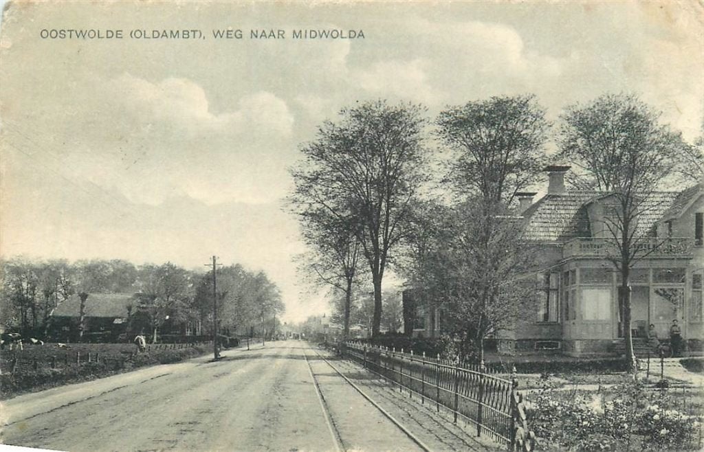 378-361-015 Oostwold  Weg naar Midwolda, Verzenden, Voor 1920, Groningen