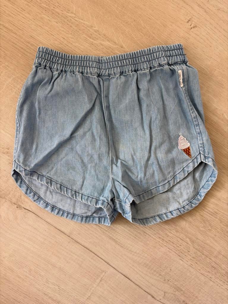 Tumble 'n Dry denim shortje met ijsje maat 110, Ophalen, Gebruikt, Meisje, Broek