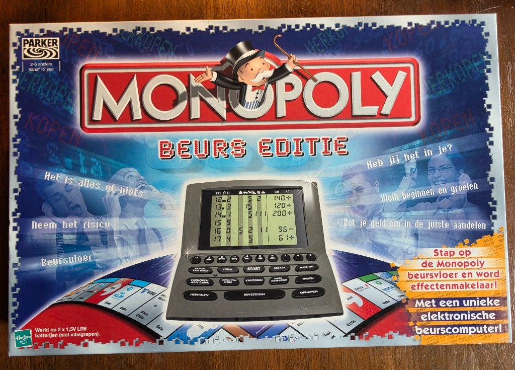 Monopoly Beurs Editie (met calculator), Vijf spelers of meer, Ophalen, Zo goed als nieuw, Parker