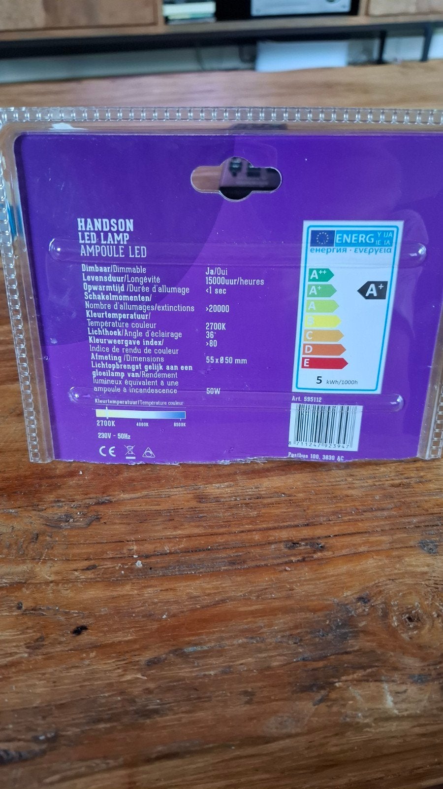 led lamp, Ophalen