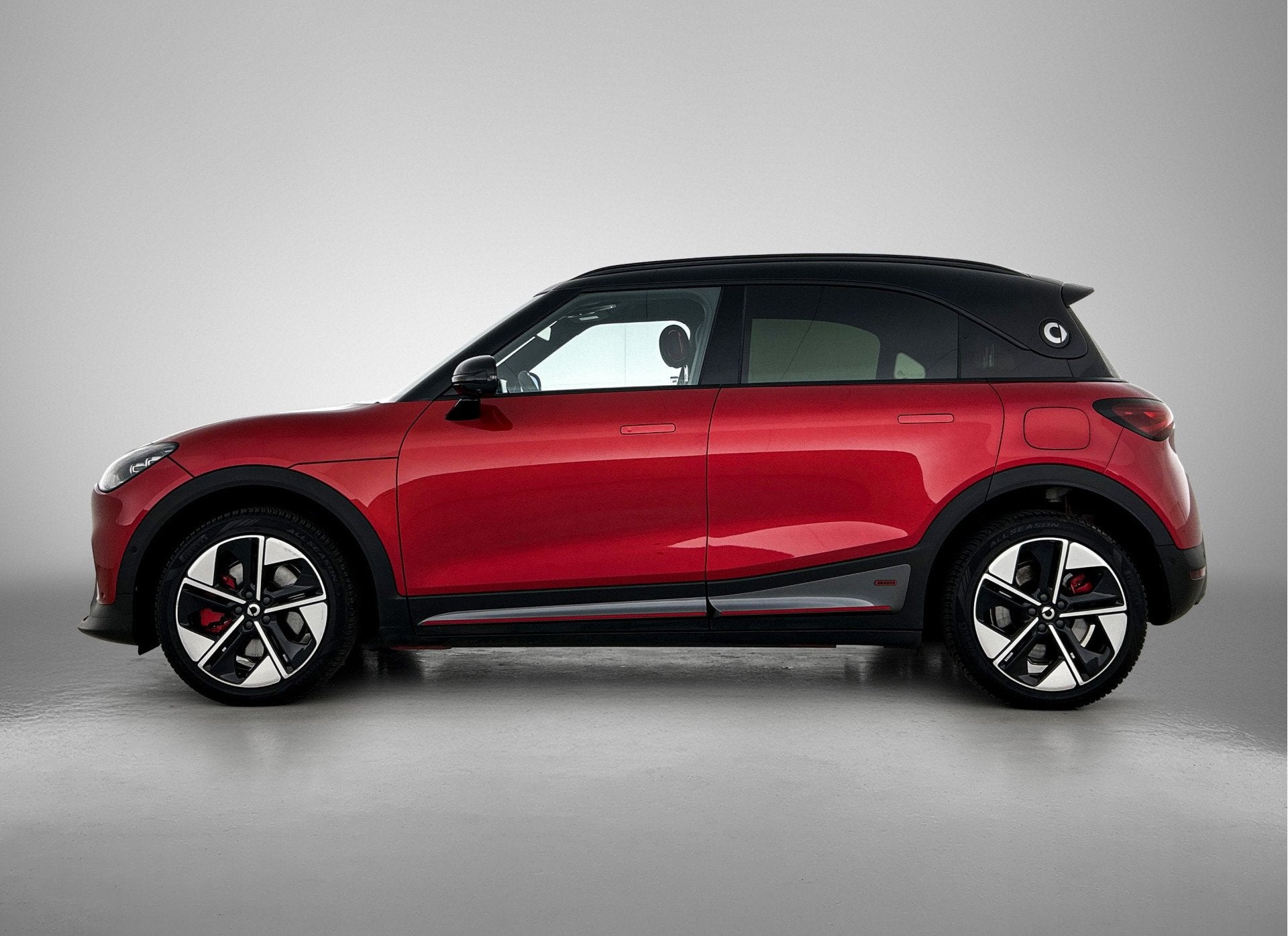 Smart #1 BRABUS 66 kWh | 429 pk | Panoramadak | Warmtepomp |, Auto's, 12 maanden, Gebruikt, Zwart, 180 min