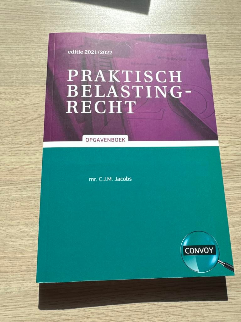 Praktisch Belastingrecht Opgavenboek editie 2021/2022, Ophalen of Verzenden, Gamma, Zo goed als nieuw, HBO
