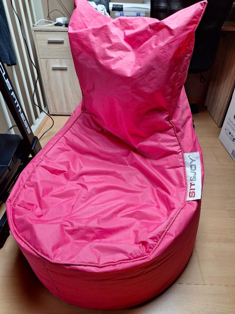 Zitzak Sit&Joy, Ophalen, Zo goed als nieuw, Roze, Zitzakstoel