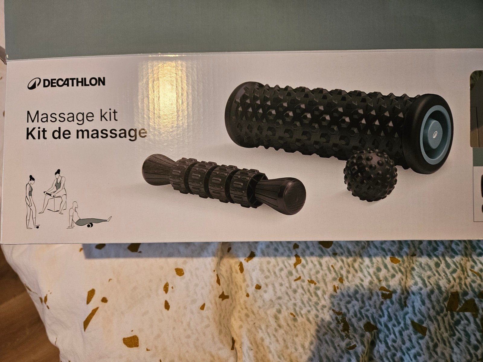 Decathlon Massage Kit: Foam Roller, Massage Stick & Ball, Ophalen of Verzenden, Zo goed als nieuw, Apparaat