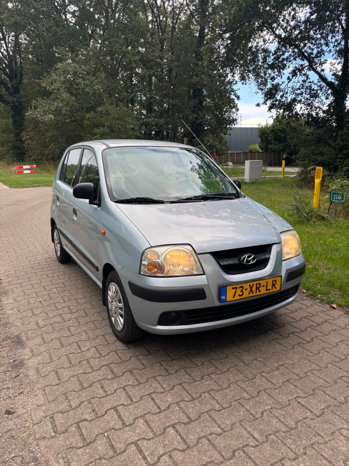 Hyundai Atos 1.1 2007 Blauw, Voorwielaandrijving, 31 €/maand, 4 cilinders, Origineel Nederlands
