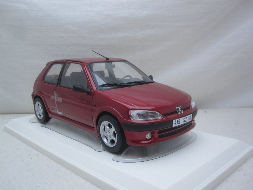 Peugeot 106 S16 Phase 2 1998 Diablo Red  1:18 Norev, Ophalen of Verzenden, Nieuw, Auto, Norev