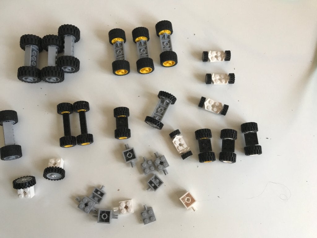 Lego diverse wielen, Gebruikt, Overige thema's, Lego, Overige typen
