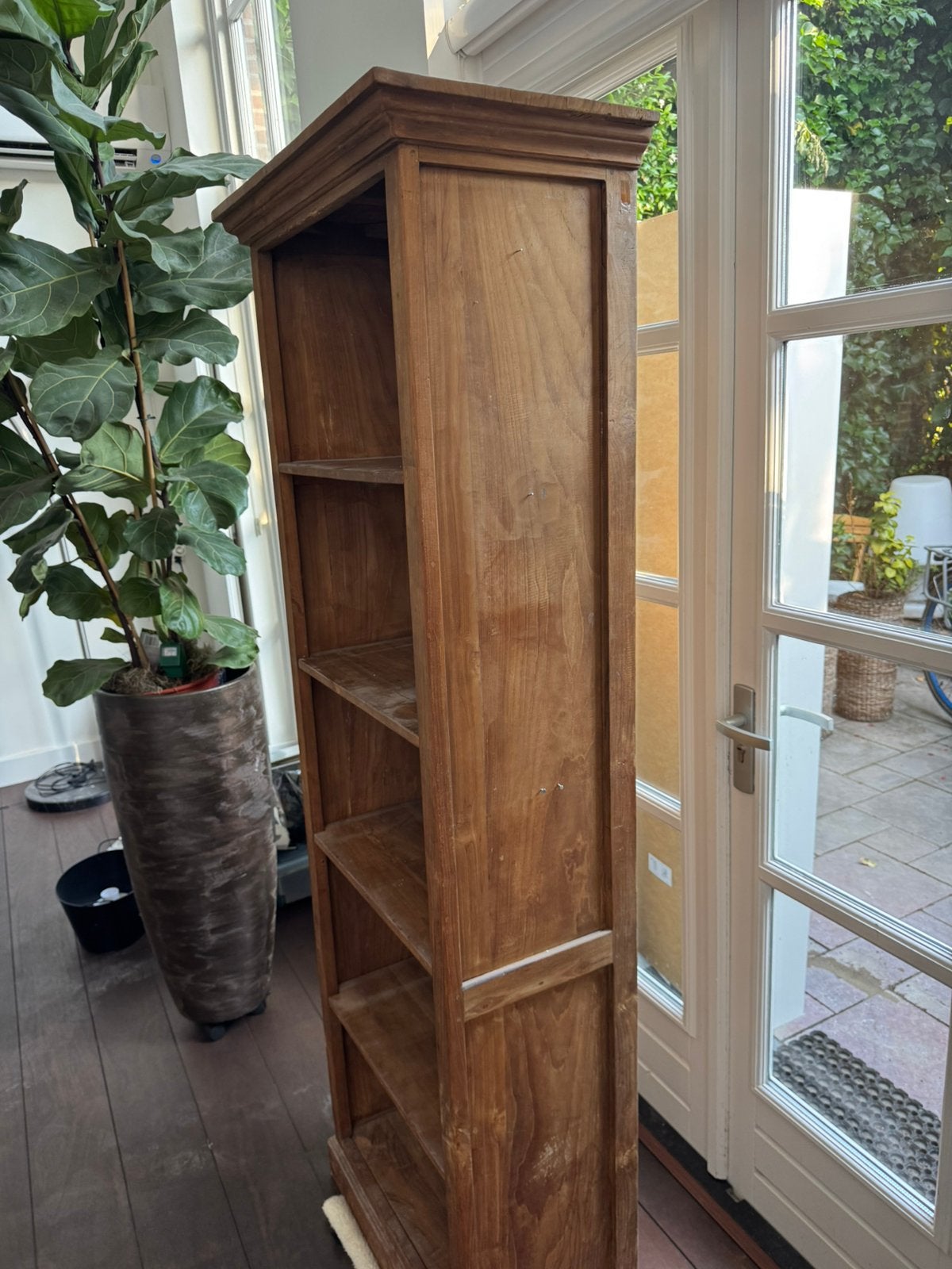 Teak kast keurige staat, Ophalen, Zo goed als nieuw, 25 tot 50 cm