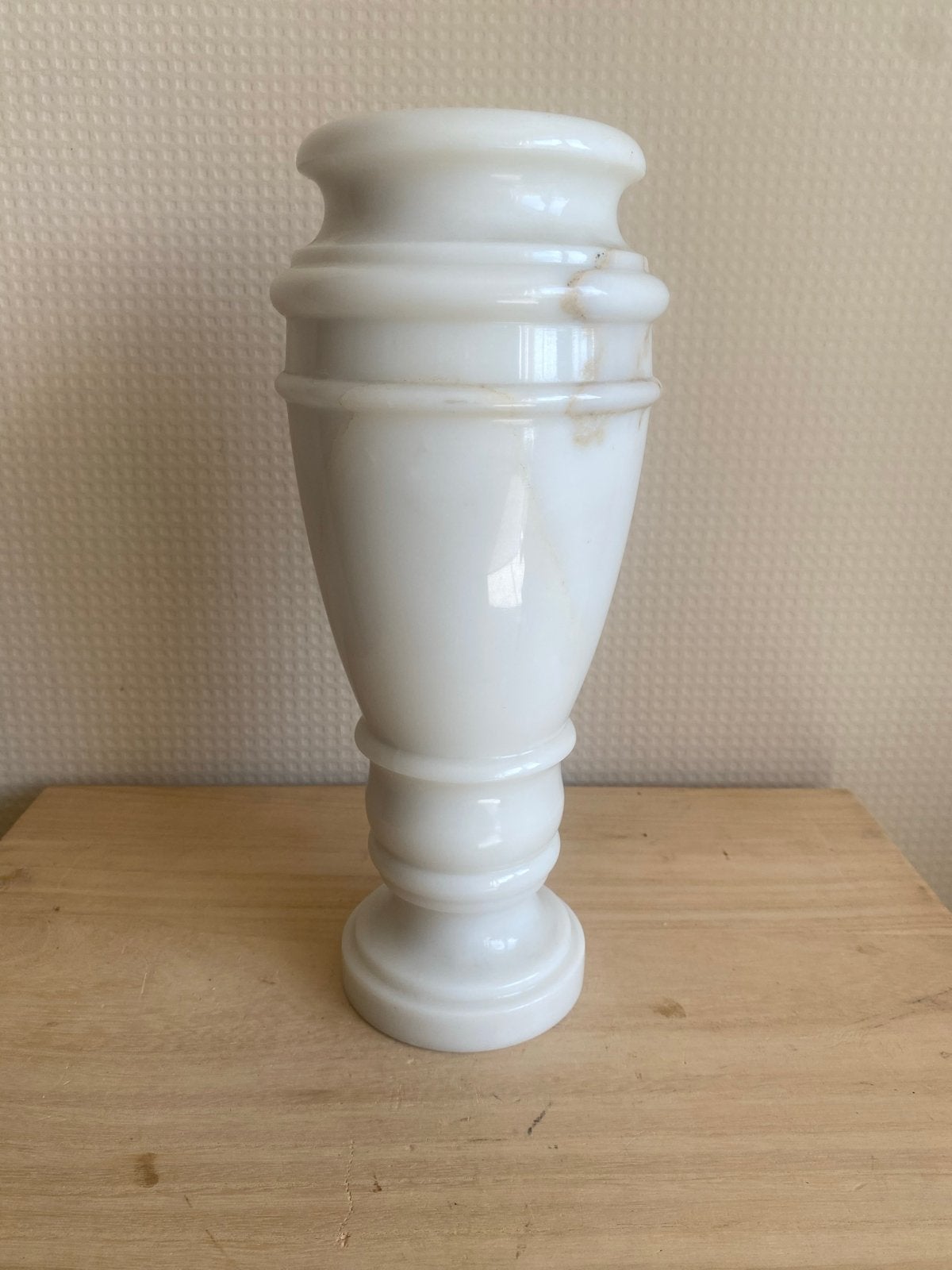 Antieke marmeren vaas, 30 cm hoog, Ophalen of Verzenden