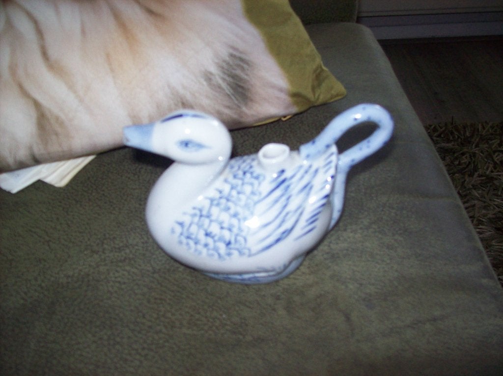 mooie porcelein melkkan eend (chinees), Antiek en Kunst, Ophalen