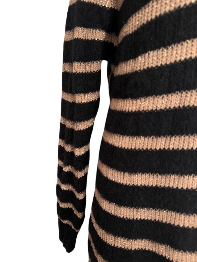 Sezane jurk S, Kleding | Dames, Zwart, Ophalen of Verzenden, Zo goed als nieuw, Onder de knie