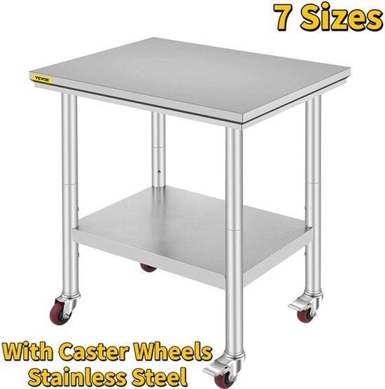 Roestvrijstalen Werktafel - Keukentrolley - Keukeneiland - S, Corvance B.V., Verzenden, Nieuw, Corvancebol@gmail.com