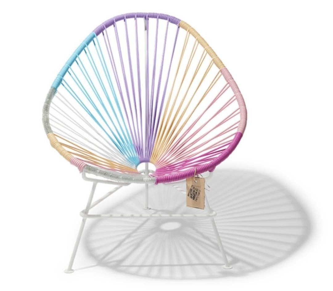 Acapulco Kinderstoel Regenboog - handgemaakt Gerecycled PVC, Ophalen of Verzenden, Overige typen