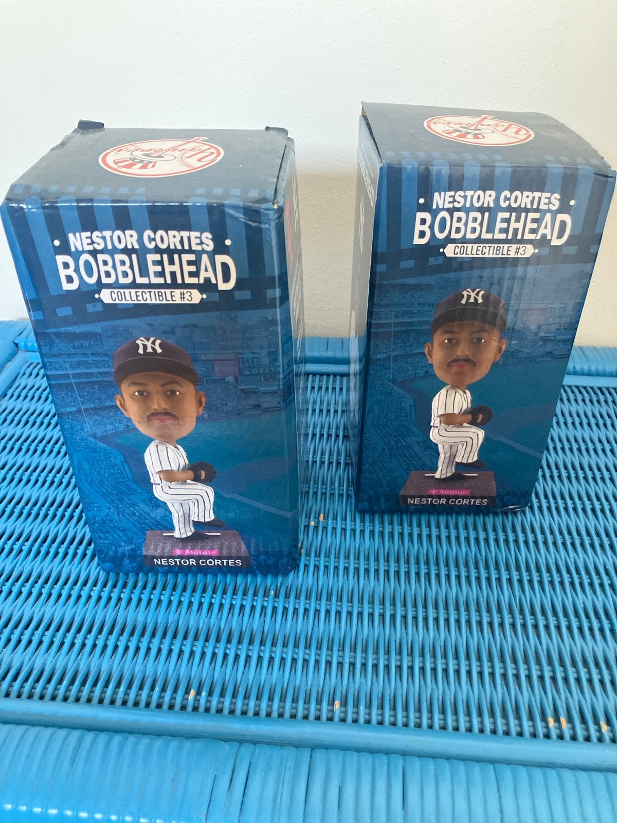 2x Nestor Cortes Bobblehead 2023 New York Yankees Honkbal, Ophalen, Nieuw