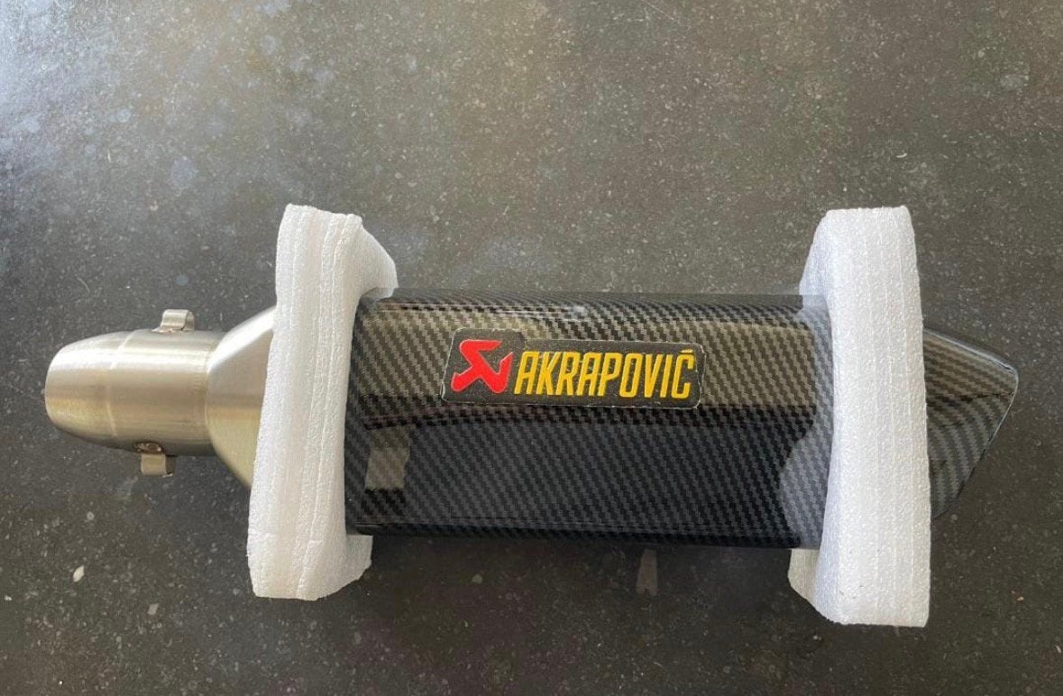Akrapovic demper, Ophalen, Nieuw