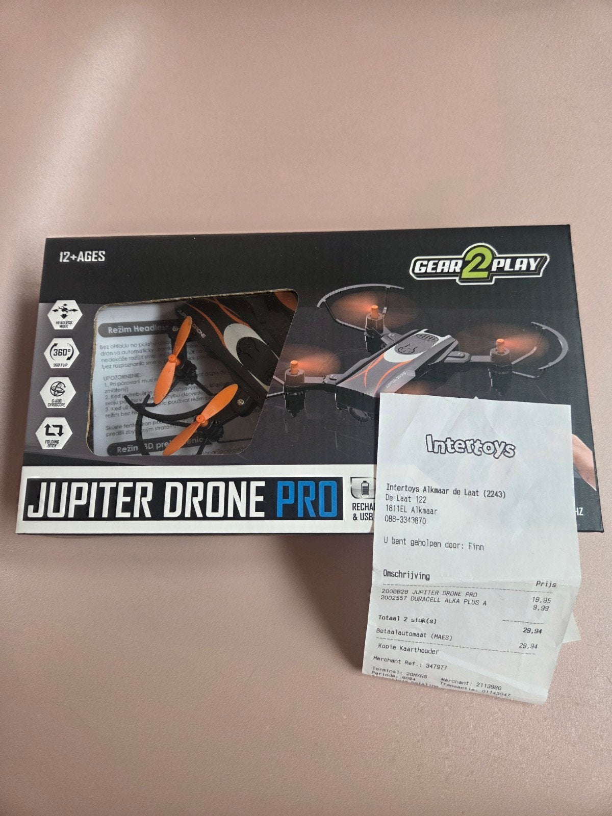 Jupiter Drone Pro - Nieuw in doos, Ophalen, Overige merken, Minder dan 100 meter, Speelgoeddrone